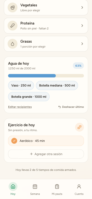 Tu agua, con tus propios recipientes